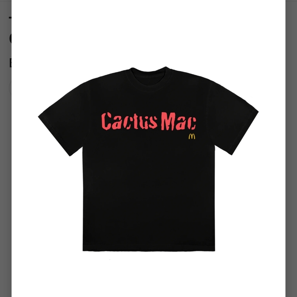 NWT Cactus Jack X McDonald's Cactus Mac Shirt travis scott